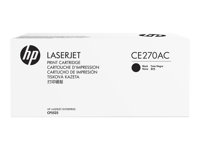 HP 650A - Svart - original - tonerkassett (CE270AC) Contract - för Color LaserJet Enterprise CP5525dn, CP5525n, CP5525xh, M750dn, M750n, M750xh CE270AC