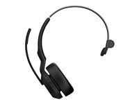 Jabra Evolve2 55 MS Mono - Headset - på örat - Bluetooth - trådlös - aktiv brusradering - USB-C - svart - Certifierad för Microsoft-teams 25599-899-899