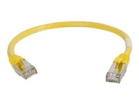 C2G Cat5e Booted Shielded (STP) Network Patch Cable - Patch-kabel - RJ-45 (hane) till RJ-45 (hane) - 2 m - STP - CAT 5e - formpressad - gul 83811