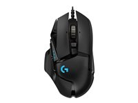 Logitech Gaming Mouse G502 (Hero) - Mus - optisk - 11 knappar - kabelansluten - USB 910-005470