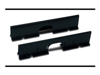 APC - Kabelavdelare med skärmning - svart - för NetShelter SX AR8173BLK