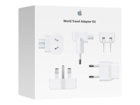 Apple World Travel Adapter Kit - Kontaktadaptersats - för MacBook; MacBook Air (I mitten av 2019, Sent 2018), with Retina display; MacBook Pro MD837ZM/A