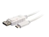 C2G 2.7m (9ft) USB C to DisplayPort Adapter Cable White - 4K Audio / Video Adapter - Extern videoadapter - USB-C - DisplayPort - vit 80565