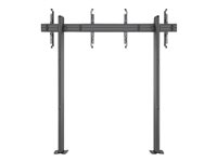 Multibrackets M Floormount Column Pro 2x1 - Ställ - en sida - för 2 LCD/plasmapaneler - plast, aluminium, stål - svart - skärmstorlek: 32"-65" - montering golv till vägg 7350105213397