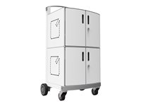 Compulocks CartiPad Duo Tablet / Laptop Charging Rolling Cart 32 Devices EU Power Plug - Vagn (endast laddning) - för 32 surfplattor - svetsat stål - skärmstorlek: 13" DUO-EU