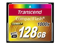 Transcend Ultimate - Flash-minneskort - 128 GB - 1000x - CompactFlash TS128GCF1000