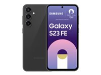 Samsung Galaxy S23 FE - 5G pekskärmsmobil - dual-SIM - RAM 8 GB / Internal Memory 128 GB - OLED-skärm - 6.4" - 2340 x 1080 pixlar (120 Hz) - 3 st. bakre kameror 50 MP, 12 MP, 8 MP - front camera 10 MP - grafit SM-S711BZADEUB