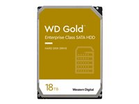 WD Gold WD181KRYZ - Hårddisk - 18 TB - inbyggd - 3.5" - SATA 6Gb/s - 7200 rpm - buffert: 512 MB WD181KRYZ