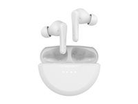 Belkin SoundForm Rhythm - True wireless-hörlurar med mikrofon - inuti örat - Bluetooth - vit AUC012BTWH
