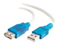 C2G USB Active Extension Cable - USB-förlängningskabel - USB (hane) till USB (hona) - USB 2.0 - 5 m - aktiv - beige 81665