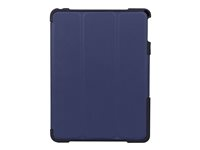NutKase BumpKase - Vikbart fodral för surfplatta - förstärkt termoplastisk polyuretan (TPU) - svart, mörkblå - 10.2" - för Apple 10.2-inch iPad (7:e generation, 8:e generation, 9:e generation) NK114B-EL-SHM