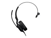 Jabra Evolve2 50 MS Mono - Headset - på örat - kabelansluten - aktiv brusradering - USB-A - svart - Zoomcertifierad, Certifierad för Microsoft-teams, Cisco Webex Certified, Alcatel-Lucent-certifierad, Unify-certifierad, Google Meet-certifierad, Amazon Chime-certifierad 25089-899-999