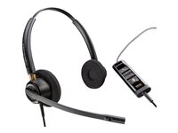 Poly EncorePro 525 - EncorePro 500 series - headset - på örat - kabelansluten - USB-A - svart - Certifierad för Microsoft-teams 783R3AA