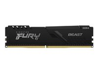 Kingston FURY Beast - DDR4 - sats - 32 GB: 2 x 16 GB - DIMM 288-pin - 3600 MHz / PC4-28800 - CL18 - 1.35 V - ej buffrad - icke ECC - svart KF436C18BBK2/32