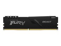 Kingston FURY Beast - DDR4 - modul - 16 GB - DIMM 288-pin - 3200 MHz / PC4-25600 - CL16 - 1.35 V - ej buffrad - icke ECC - svart KF432C16BB/16