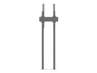 Multibrackets M Pro Dual Pole Floormount - Ställ - för LCD-display - plast, aluminium, stål - svart - skärmstorlek: 65"-90" - golvstående 7350073738953