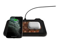 Zens Liberty - Glass Limited Edition - trådlös laddningsplatta + växelströmsadapter - 30 Watt - 2.4 A - Apple Fast Charge, FC - 2 utdatakontakter ZEDC09G/00