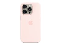 Apple - Baksidesskydd för mobiltelefon - MagSafe-kompatibilitet - silikon - Light Pink - för iPhone 15 Pro MT1F3ZM/A