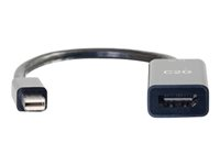 C2G 8in Mini DisplayPort Male to HDMI Female Passive Adapter Converter - 4K 30Hz - Videokort - Mini DisplayPort hane till HDMI hona - 20.3 cm - svart - stöd för 4K, passiv 84430