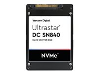 WD Ultrastar DC SN840 WUS4BA138DSP3X5 - SSD - krypterat - 3840 GB - inbyggd - 2.5" - U.2 PCIe 3.1 x4 (NVMe) - FIPS 140-2 - TCG-kryptering med FIPS 0TS2062