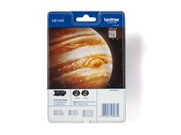 Brother LC1240BKBP2 - 2-pack - svart - original - blister - bläckpatron - för Brother DCP-J525, J725, J925, MFC-J430, J5910, J625, J6510, J6710, J6910, J825 LC1240BKBP2