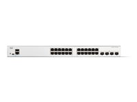 Cisco Catalyst 1300-24T-4X - Switch - L3 - Administrerad - 24 x 10/100/1000Base-T + 4 x 10 Gigabit SFP+ - rackmonterbar C1300-24T-4X