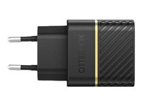 OtterBox Wall Charger - Strömadapter - 30 Watt - 3 A - PD 3.0 (24 pin USB-C) - svart skimmer 78-80483