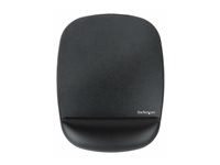 StarTech.com Mouse Pad with Hand rest, 6.7x7.1x 0.8 in (17x18x2cm), Ergonomic Mouse Pad with Wrist Support, Desk Wrist Pad w/ Non-Slip PU Base for Office/Home/Computer/Laptop - Cushioned Gel Mouse Pad w/ Palm Rest - Mustablett med handledskudde - svart - TAA-kompatibel B-ERGO-MOUSE-PAD