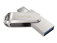 SanDisk Ultra Dual Drive Luxe - USB flash-enhet - 256 GB - USB 3.1 Gen 1 / USB-C SDDDC4-256G-G46