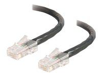 C2G Cat5e Non-Booted Unshielded (UTP) Network Crossover Patch Cable - Övergångskabel - RJ-45 (hane) till RJ-45 (hane) - 50 cm - UTP - CAT 5e - tvinnad, enhetsstart - svart 83314