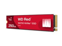 WD Red SN700 WDS250G1R0C-68BDK0 - SSD - 250 GB - inbyggd - M.2 2280 - PCIe 3.0 x4 (NVMe) WDS250G1R0C-68BDK0