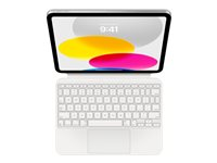 Apple Magic Keyboard Folio - Tangentbord och foliefodral - med pekdyna - Apple Smart connector - QWERTY - brittisk - för iPad Wi-Fi (10:e generation) MQDP3B/A