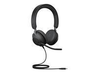 Jabra Evolve2 40 SE UC Stereo - Headset - på örat - kabelansluten - USB-C - ljudisolerande - Optimerad för UC 24189-989-889