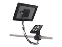 Compulocks Universal Tablet Magnetic Rail Mount - Monteringssats (skenmontering, magnetisk montering) - för surfplatta - låsbar - svart TMR01BVHBMM01