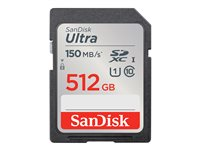 SanDisk Ultra - Flash-minneskort - 512 GB - Class 10 - SDXC UHS-I SDSDUNC-512G-GN6IN
