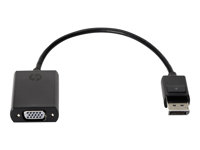 HP - VGA-adapter - DisplayPort (hane) till HD-15 (VGA) (hona) - 20 cm AS615AA