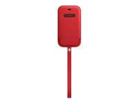 Apple - (PRODUCT) RED - skyddshölje för mobiltelefon - med MagSafe - läder - röd - för iPhone 12 mini MHMR3ZM/A