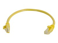 C2G Cat5e Booted Unshielded (UTP) Network Patch Cable - Patch-kabel - RJ-45 (hane) till RJ-45 (hane) - 1 m - UTP - CAT 5e - formpressad, hakfri, tvinnad - gul 83241