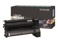 Lexmark - Lång livslängd - svart - original - tonerkassett LCCP, LRP - för Lexmark C780dn, C780dtn, C780n, C782dn, C782dtn, C782n, X782e C780H1KG