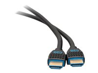 C2G 20ft 4K HDMI Cable with Ethernet - Premium Certified - High Speed 60Hz - HDMI-kabel med Ethernet - HDMI hane till HDMI hane - 6.07 m - skärmad - svart - stöd för 4K 50188