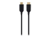 Belkin High Speed HDMI Cable with Ethernet - HDMI-kabel med Ethernet - HDMI hane till HDMI hane - 2 m - stöd för 4K F3Y021BT2M