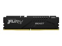 Kingston FURY Beast - DDR5 - sats - 32 GB: 2 x 16 GB - DIMM 288-pin - 6000 MHz / PC5-48000 - CL40 - 1.35 V - ej buffrad - on-die ECC - svart KF560C40BBK2-32
