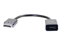 C2G 8in DisplayPort to HDMI Adapter - DP to HDMI Adapter - DisplayPort 1.2a HDMI 1.4b - 4K 30Hz - M/F - Videokort - DisplayPort hane till HDMI hona - 20.3 cm - svart - passiv, stöd för 4K 54431