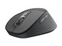 Logitech Signature Comfort Plus M850 L for Business - Mus - optisk - 6 knappar - trådlös - 2.4 GHz, Bluetooth - Logitech Logi Bolt USB-C-mottagare 910-007704