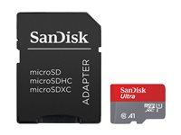 SanDisk Ultra - Flash-minneskort (microSDXC till SD-adapter inkluderad) - 1 TB - A1 / UHS Class 1 / Class10 - mikroSDXC UHS-I SDSQUAC-1T00-GN6MA