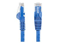 StarTech.com Cat6 patchkabel med hakfria RJ45-kontakter - 30,4 m, blå - Patch-kabel - RJ-45 (hane) till RJ-45 (hane) - 30.5 m - UTP - CAT 6 - hakfri - blå - för P/N: USB2001EXT2PNA, USB2002EXT2NA, USB2004EXT2NA, USB2G4LEXT2NA, USB3004EXT2 N6PATCH100BL