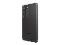Gear4 Crystal Palace - Baksidesskydd för mobiltelefon - polykarbonat, termoplastisk polyuretan (TPU), RepelFlex-beläggning, D3O Crystalex - klar - för Samsung Galaxy S23 702010919