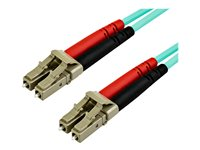 StarTech.com 7 m OM4 LC to LC Multimode Duplex Fiber Optic Patch Cable - Aqua - 50/125 - Fiber Optic Cable - 40/100Gb - LSZH (450FBLCLC7) - Patch-kabel - LC multiläge (hane) till LC multiläge (hane) - 7 m - 7 m - fiberoptisk - duplex - 50/125 mikron - OM4 - havsblå 450FBLCLC7