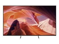 Sony Bravia Professional Displays FWD-85X80L - 85" Diagonal klass (84.6" visbar) - X80L Series LED-bakgrundsbelyst LCD-skärm - med TV-mottagare - digital skyltning - Smart TV - Google TV - 4K UHD (2160p) 3840 x 2160 - HDR - blinkande ram, Direct LED - svart FWD-85X80L