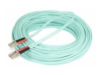 StarTech.com 20m (65ft) LC/UPC to LC/UPC OM4 Multimode Fiber Optic Cable, 50/125µm LOMMF/VCSEL Zipcord Fiber, 100G Networks, Low Insertion Loss, LSZH Fiber Patch Cord - Patch-kabel - LC/UPC-multiläge (hane) till LC/UPC-multiläge (hane) - 20 m - 20 m - fiberoptisk - duplex - 50/125 mikron - OM4 - halogenfri, upp till 100 Gbps dataöverföringshastighet - havsblå 450FBLCLC20